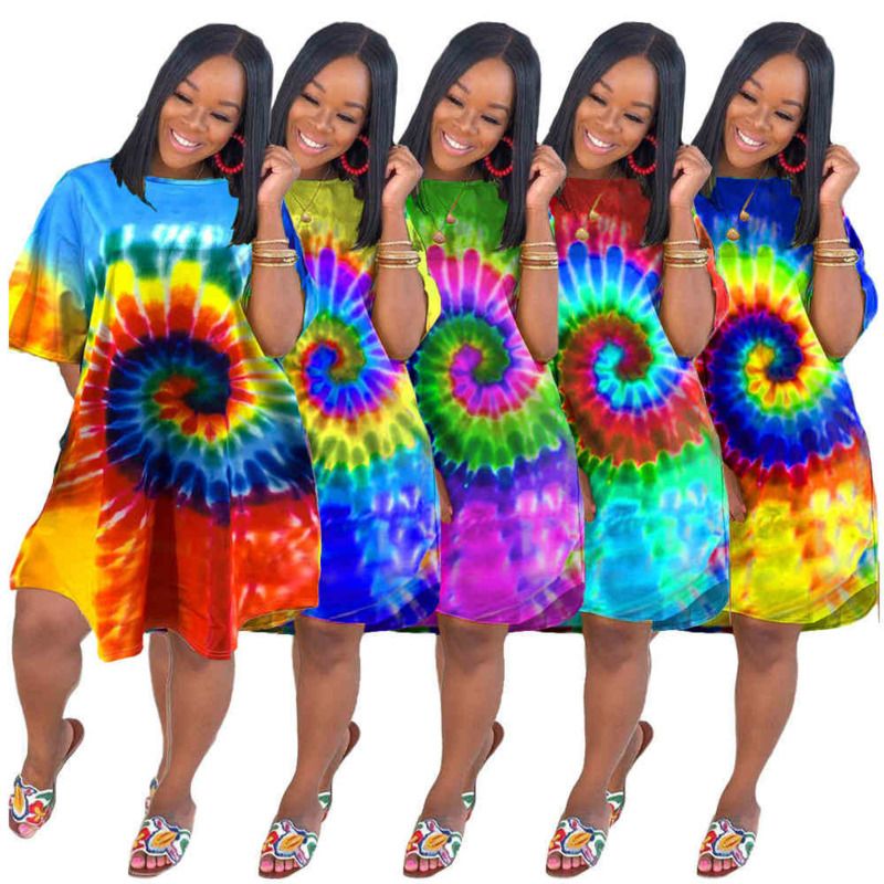 Compra Vestidos Formales De Verano Ropa De Mujer Tallas Grandes Damas Party  Tie Dyeing Vestido Moda Club Casual Maxi Ropa Mujer Classic G530HQ Barato |  Entrega Rápida Y Calidad | Es.Dhgate