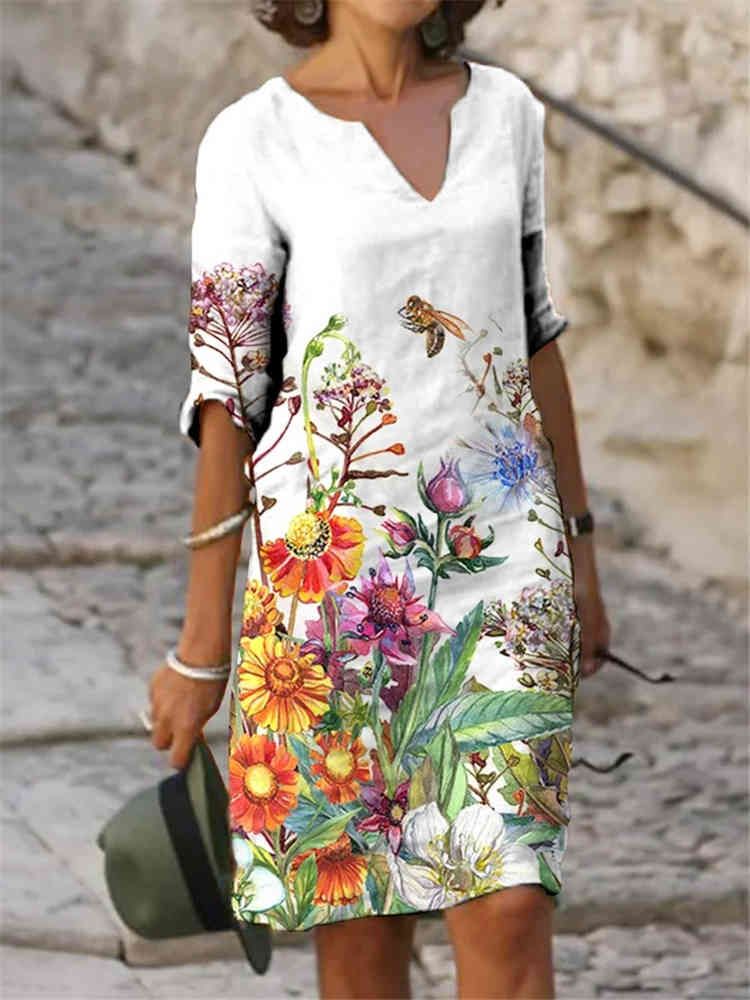 Compra Tallas Grandes Vestidos Elegantes Vestidos De Mujer Moda Vestidos  Sueltos Damas Barato | Entrega Rápida Y Calidad | Es.Dhgate