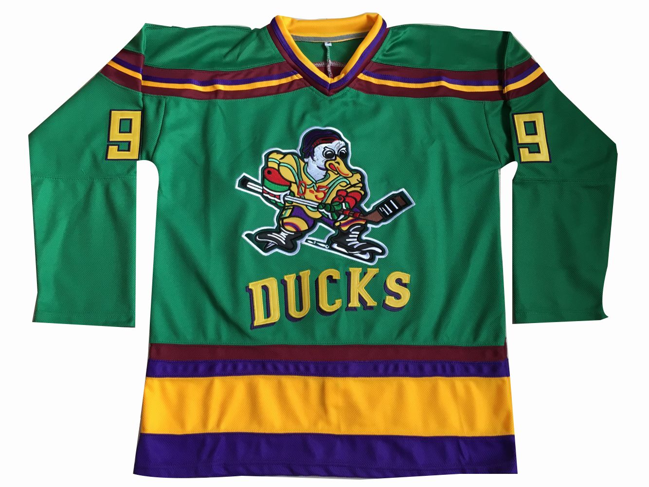 96 Charlie Conway The Mighty Ducks 99 Adam Banks 33 Greg Goldberg Movie Hockey Jersey White Green Black 96 Charlie Conway The Mighty Ducks 99 Adam Banks 33 Greg Goldberg Movie Hockey Jersey White Green Black