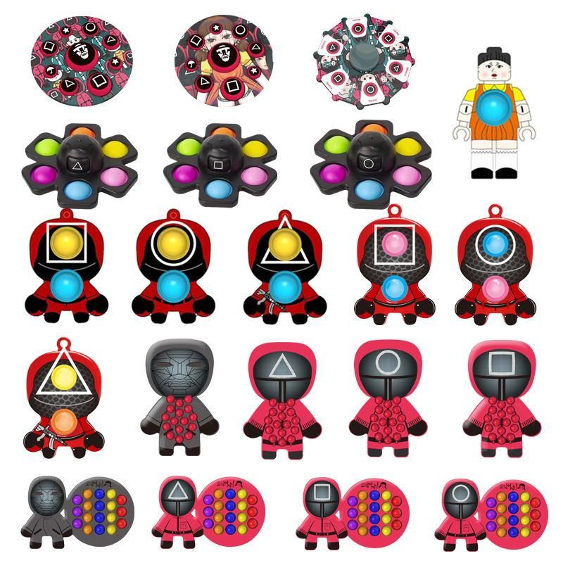 Fidget Toys Squid Game Advent Calendar Pack Anti Stress Toys Kit Stress