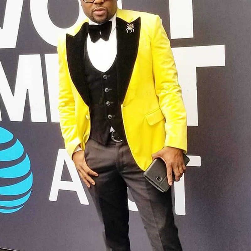 black tuxedo yellow vest