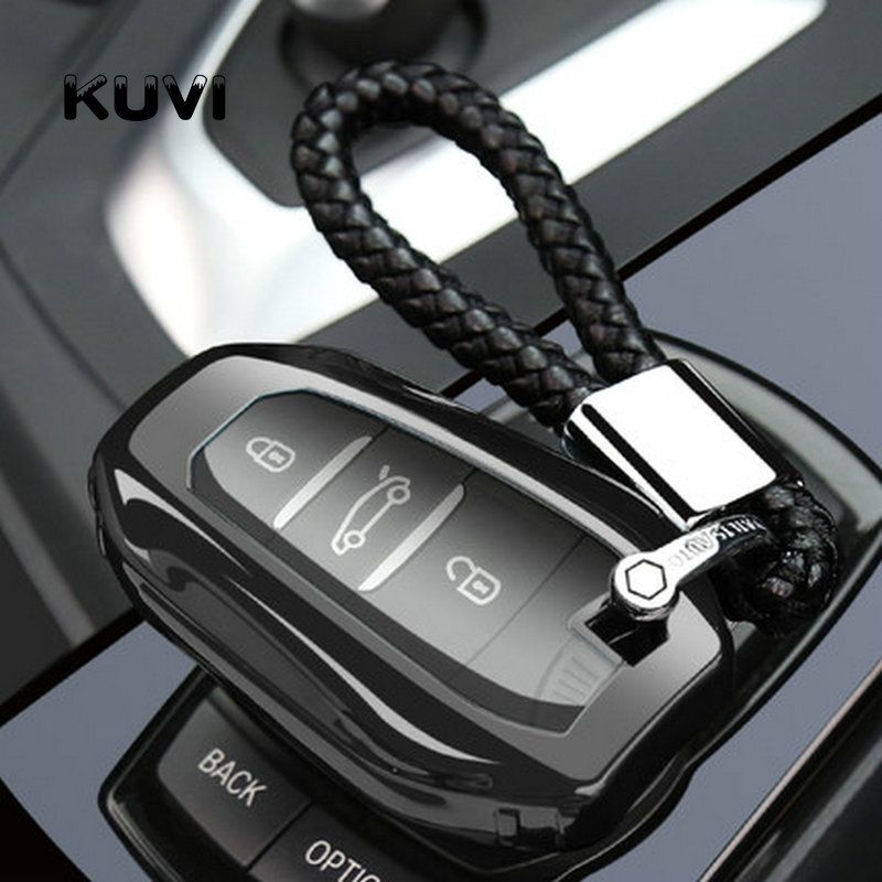 Black with Keychain-for Peugeot