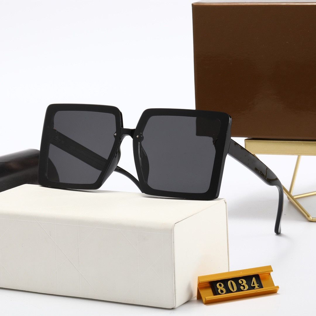 Diseñador de marca de gafas de sol de lujo cuadrado Sra.mujer Diseñador de marca de gafas de sol de lujo cuadrado Sra.mujer