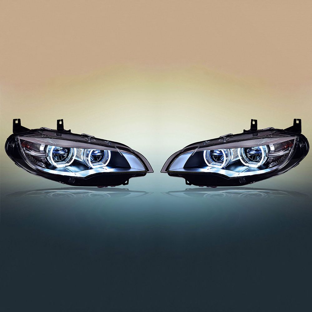 Day Running Lights Matrix Headlights BMW X6 Headlight Assembly E71