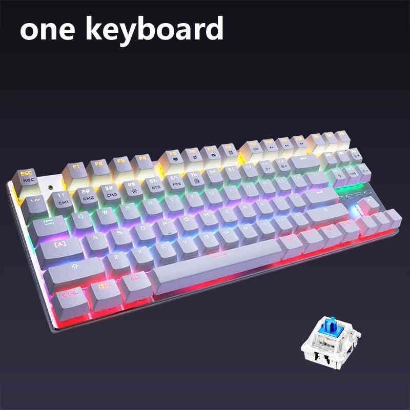 87 Versão Keyboard-EUA Wihite