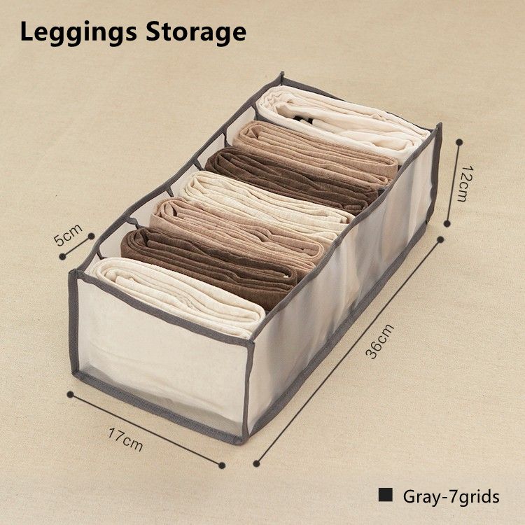 Graues Leggings Grid