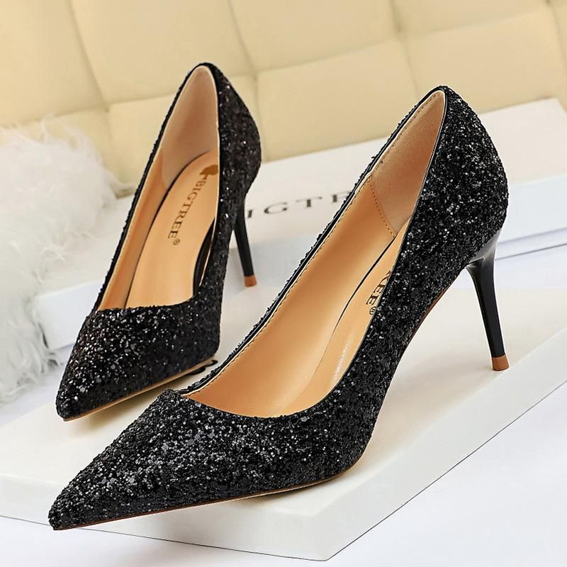 Black 7cm Heels