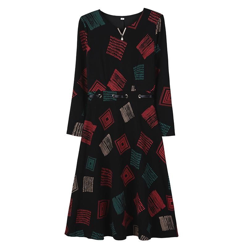 Acquistare Donne Vestito Estate Moda Sciolto Casual Femmina Nera Mezzo  Manica Mezza Età Anziana Abbigliamento Abbigliamento Donna Di Alta Qualità  Vestiti Abiti Economico | Consegna Veloce E Qualità | It.Dhgate