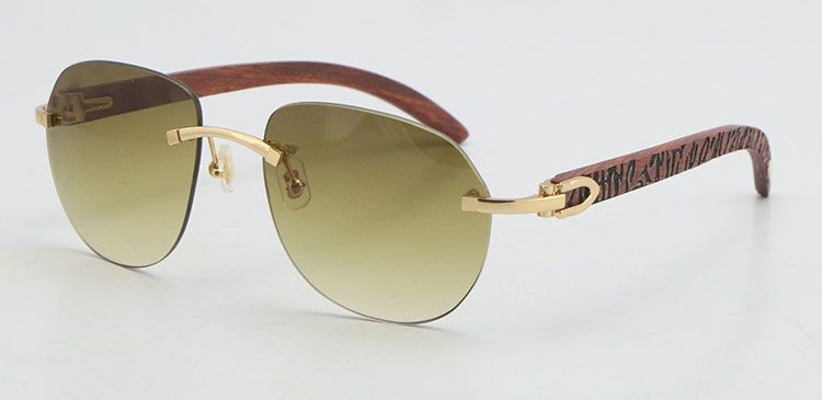 829 carving Wood Gold Brown Lens