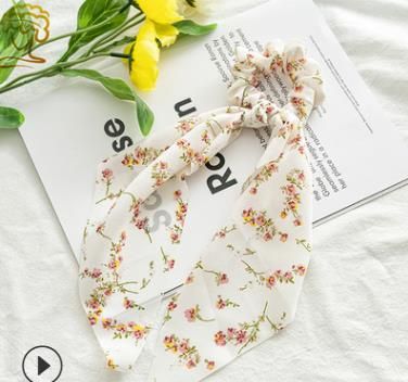 #3 chiffon floral bow streamers