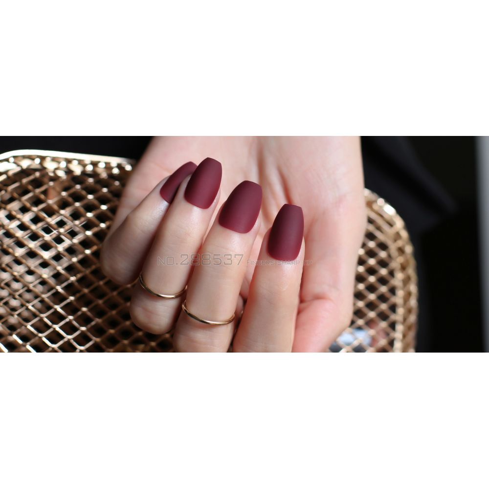 Matte Burgundy Coffin False Nails Gray Pure Blue Designs Nude Purple Full  Nail Tips Pink Ballerinas Red Fake Nail Black From Fzyiyi10, $14.41 |  DHgate.Com
