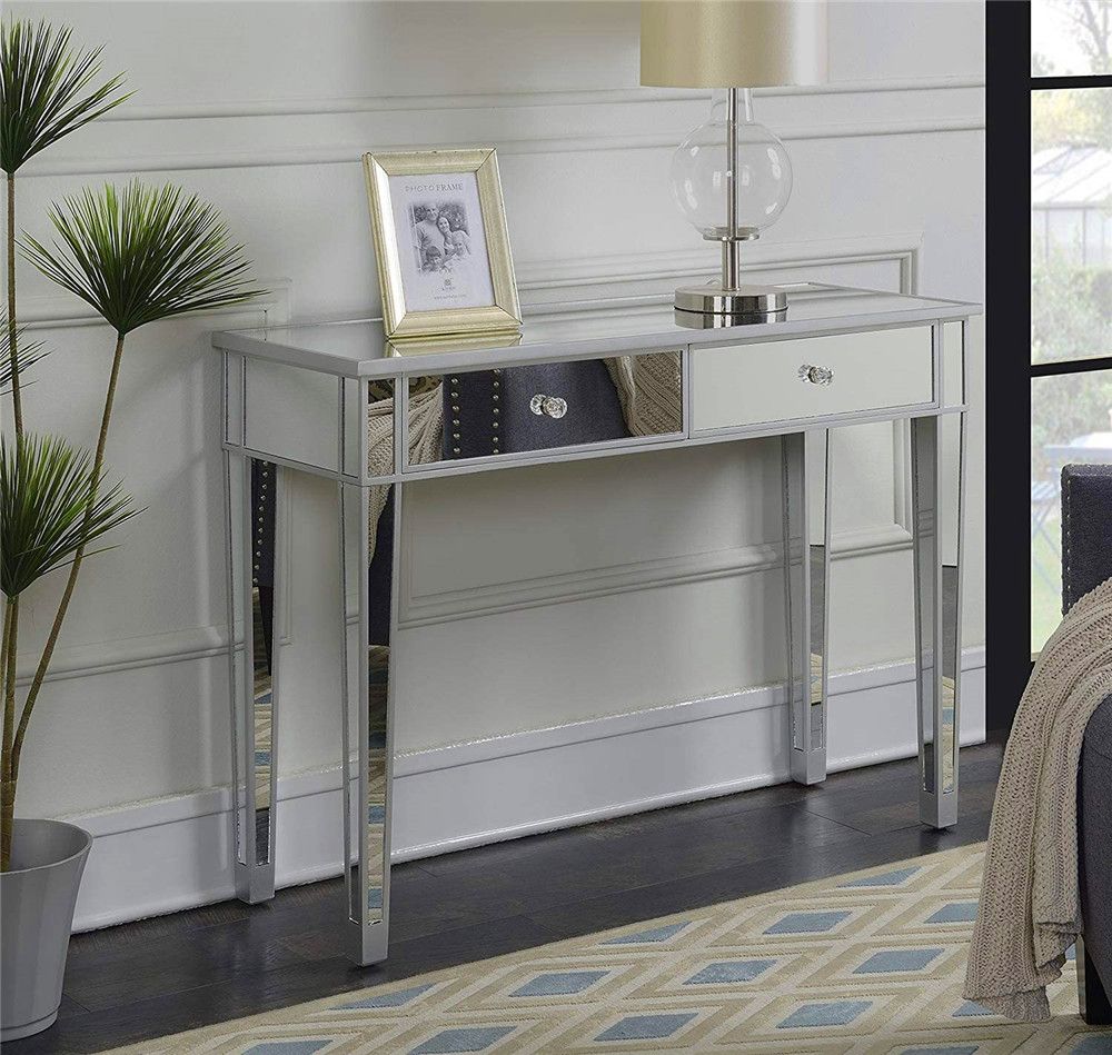 corridoio per soggiorno tavolo consolle con telaio in ferro a 2 livelli in design industriale divano ingresso 23 x 106 x 75,5 cm Wakects Tavolino