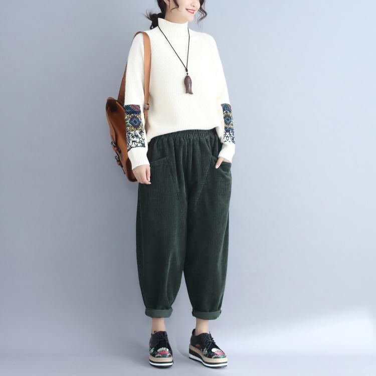 Acheter Pas Cher Pantalon Femme Capris Plus Taille 2021 Automne Hiver Femmes  Mode Couleur Solide Courroie Pantalon Femme Lady Elastic Taille Casual  Harem Du 24,53 € | Fr.Dhgate