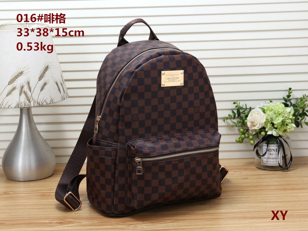 #016L brown grid 38cm