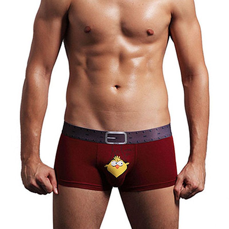 Bamboo Brand Underwear Sexy Men Gay Bear Birds Cartoon Penis Funny Boxer  Shorts Male Print Modal Mens Boxers Underpants Man