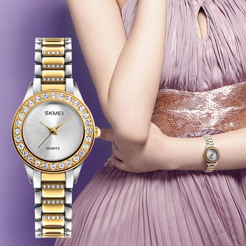 Wristwatches SKMEI 2021 Womens Watches Quartz Water Resistant 26mm Fashion  Stainless Steel Business Diamond Ladies Watch Relogios Feminino From  Derrickwilliams, $20.28 | DHgate.Com