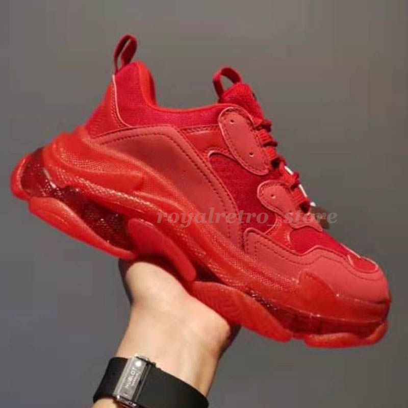 B3 Clear Sole Red 36-45