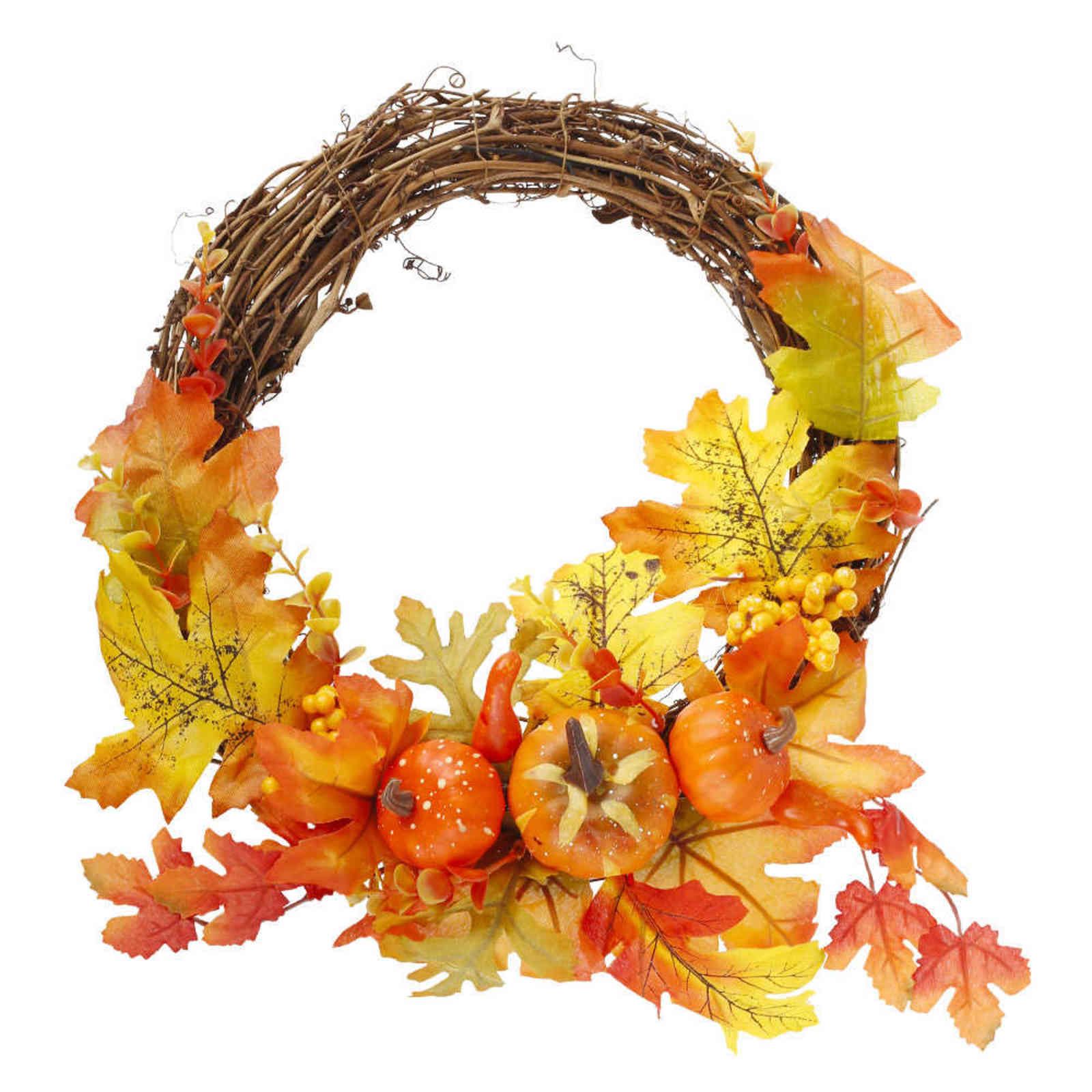 秋の花輪