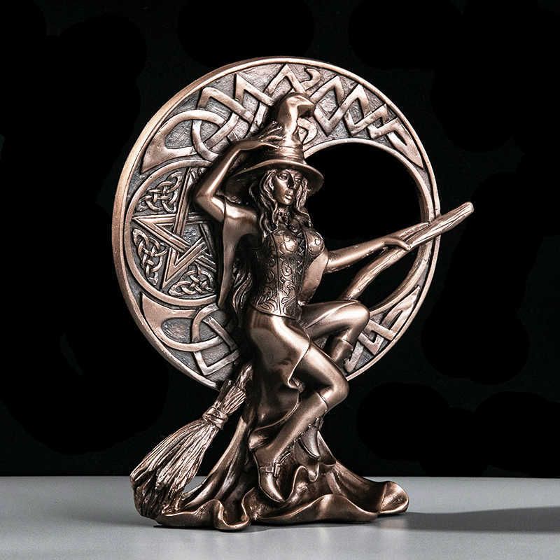 Luxury Designer MGT Nordic Rtro At Home Witch Statue... - Image 3