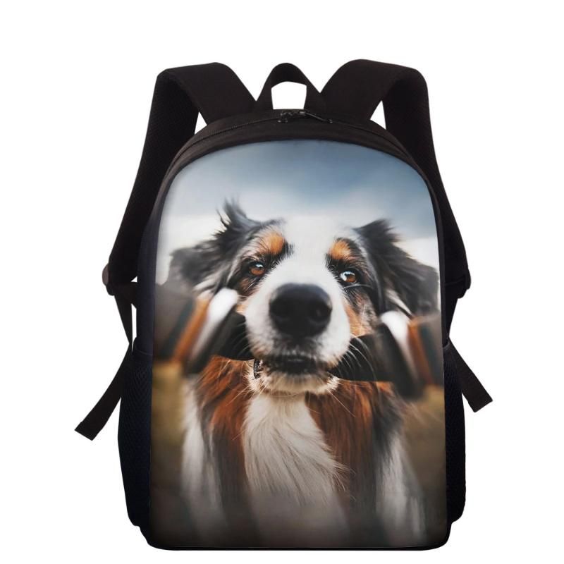 backpack with dog print