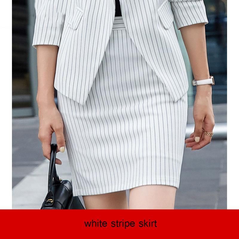 white stripe skirt