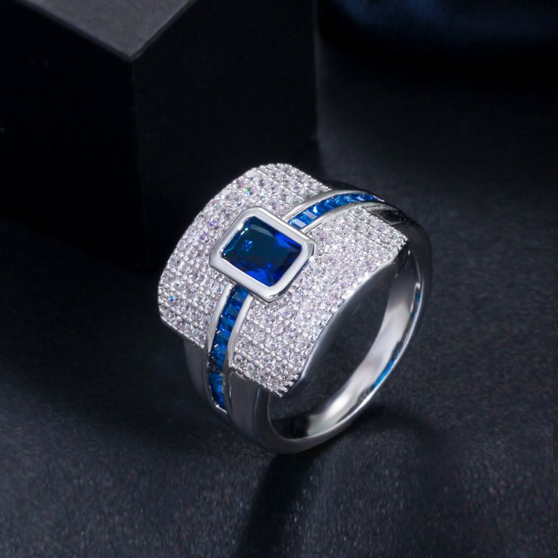 Silver Blue CZ