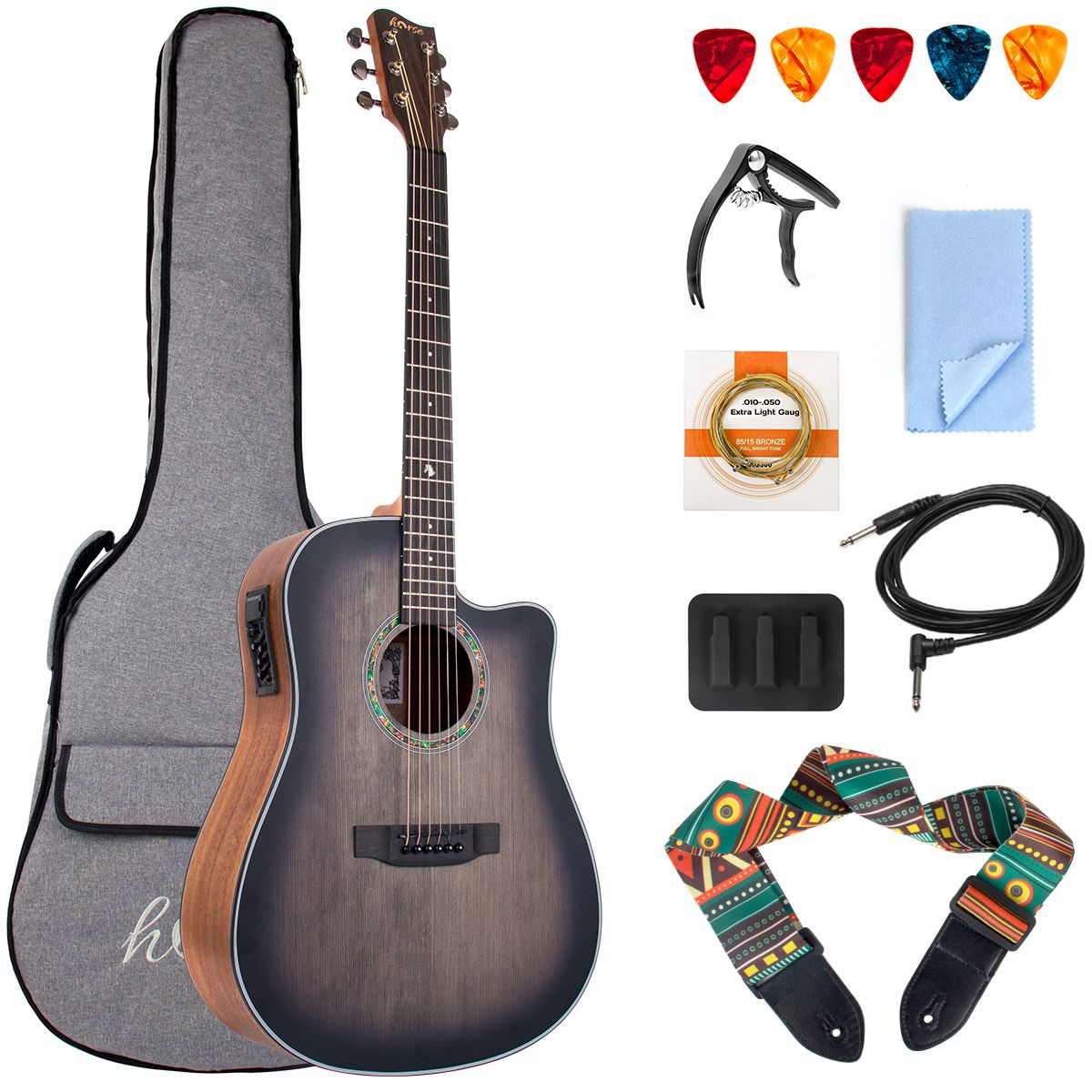 Descuento Nuevo 40 pulgadas guitarra folk luz romper práctica universal a  los estudiantes a aprender guitarra \u003c Instrumentos De Cuerda /  Decohermetic.cl