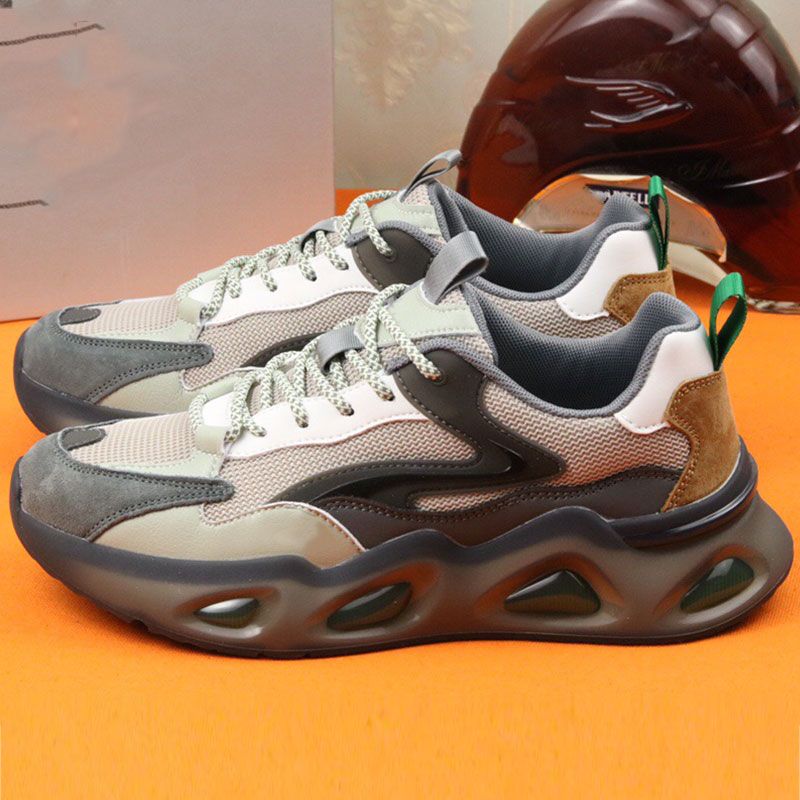 Koop Mens Nieuwe Sportschoenen Luxe Merk Mode Trend Geïmporteerd Koeienhuid  Stiksels Ademende Mesh Stof Maken Antislip Luchtkussen Buitenzool Buiten  Lopende Sneakers Goedkoop | Snelle Levering En Kwaliteit | Nl.Dhgate
