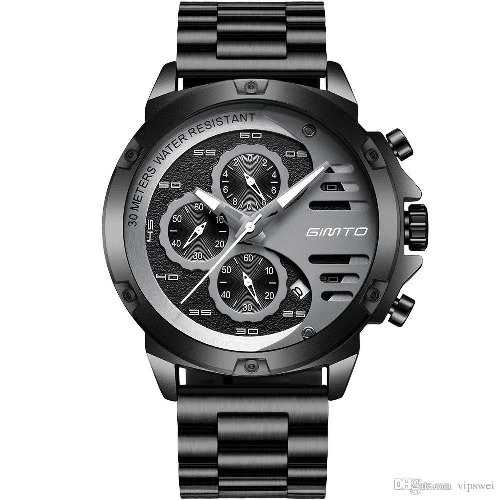 Compra Relojes Originales De La Marca Hombres Reloj Multifunción De Lujo  Masculina Reloj De Pulsera De Cuarzo De Acero Inoxidable Reloj De Acero  Impermeable Aprieso Deportivo Dashboard Style Barato | Entrega Rápida