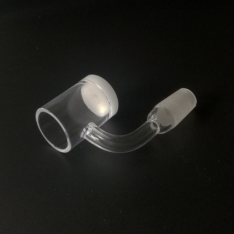 Clear Quartz Banger White Opaque Botton 14mm 18mm Female Male Joint