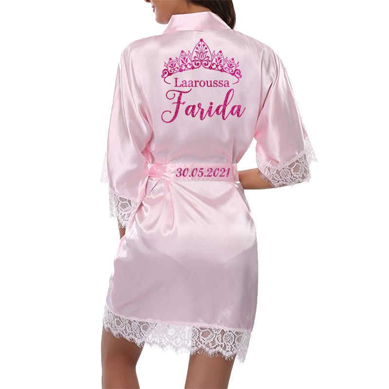 Pink Robe Back Name