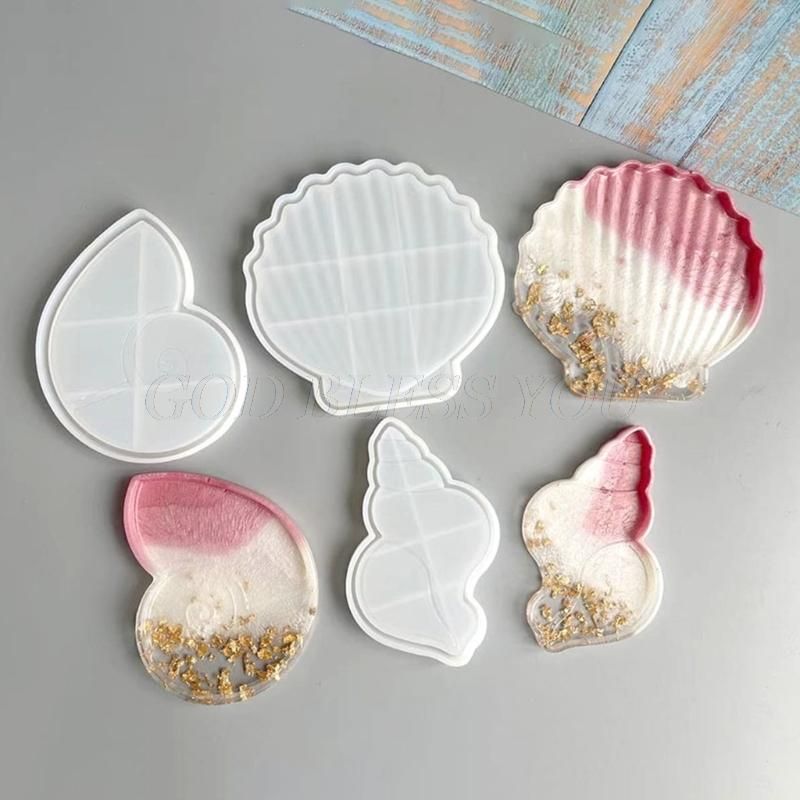 Conch Shell Resin Casting Silicone Mold Holder Epoxy Handmade Crafts DIY Tool 