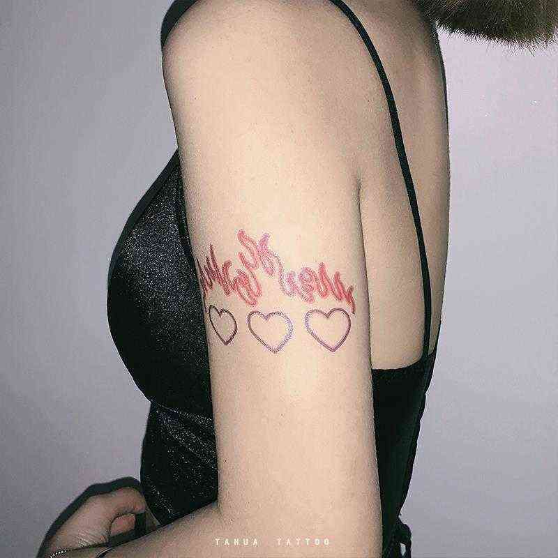 Love Flame Fake Tattoo Heart Stickers Waterproof Lasting Sexy Female Watercolor Tattoo Body Art Arm Temporary Love Flame Fake Tattoo Heart Stickers Waterproof Lasting Sexy Female Watercolor Tattoo Body Art Arm Temporary
