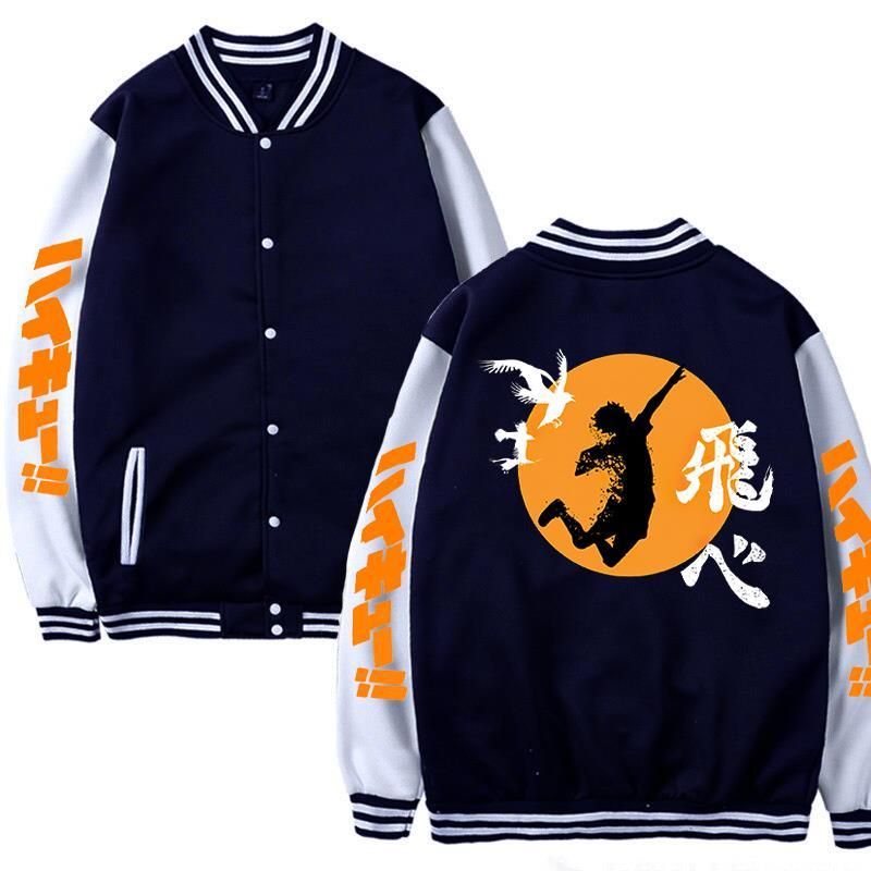 Chaquetas para mujer Japón Anime Uniforme de Mujeres Haikyuu Funny Karasuno High Sportswear