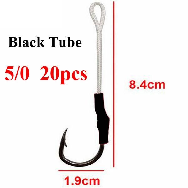 Black Tube 5I0 20pcs