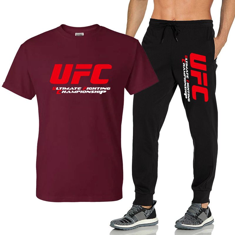 querido chorro Transeúnte UFC Ultimate Fighting Funda corta MMA MMA Ocio deportivo camiseta Pantalones  Set