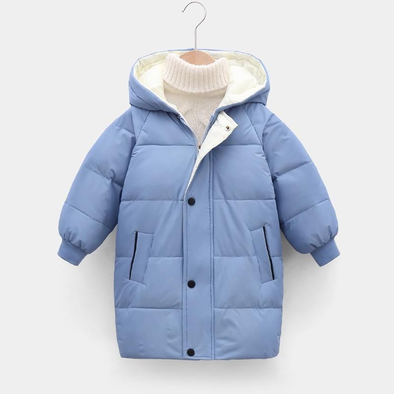 Winter Jacket White Duck Down Clothes Hooded Thick Warm Children Down Parkas