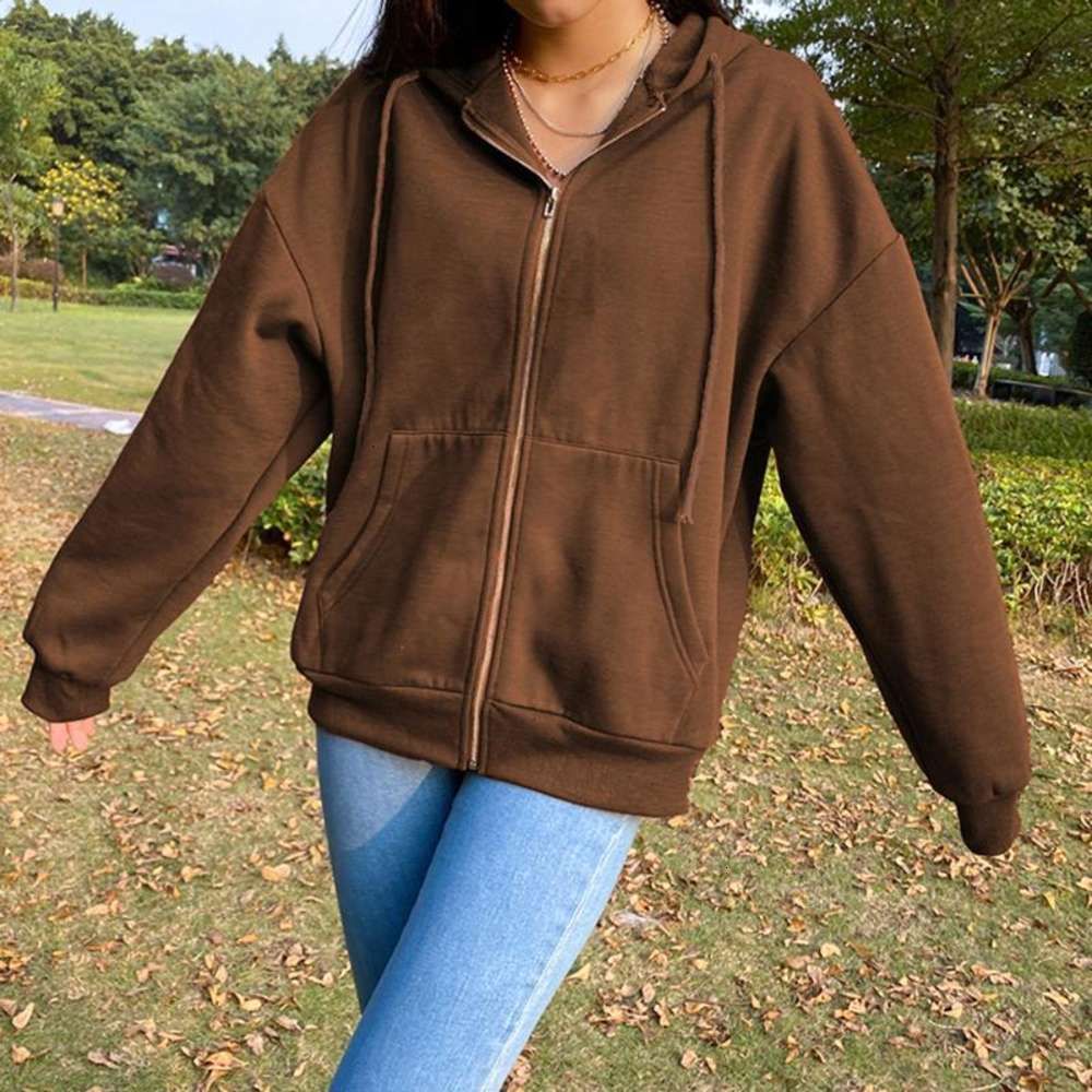 Brown Y2K Jacket, Aesthetic Hoodies 