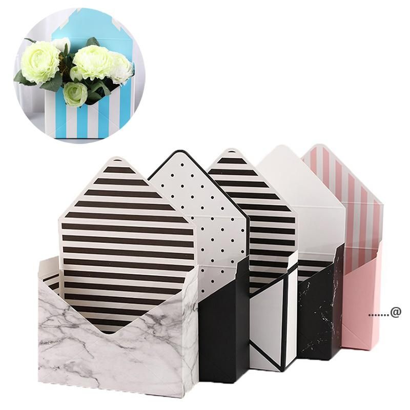 Creative Envelope Flower Box White Cardboard Folding Rose Soap Flower