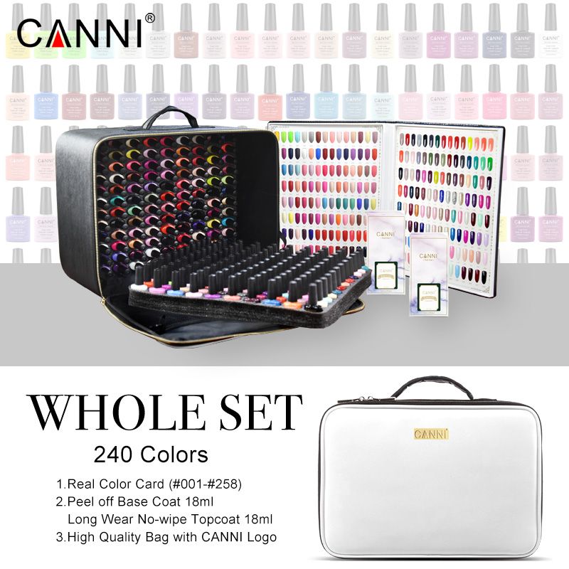30917K Canni Gel De Uñas Juego Completo Base Top Polaco Kit Ondulado Remoje  7,3 Ml Por Canni, 419,6 € | Es.Dhgate.Com