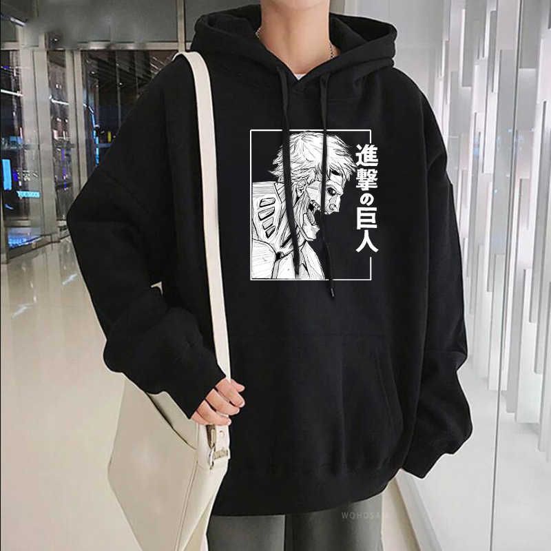 Compra Japón Anime Attack En Titan Men Hombres Sudaderas Sudaderas Hombres  Dibujos Animados Negro Blanco Shingeki No Kyojin Imprimir Invierno Sudaderas  Cálidas Y0804 Barato | Entrega Rápida Y Calidad | Es.Dhgate