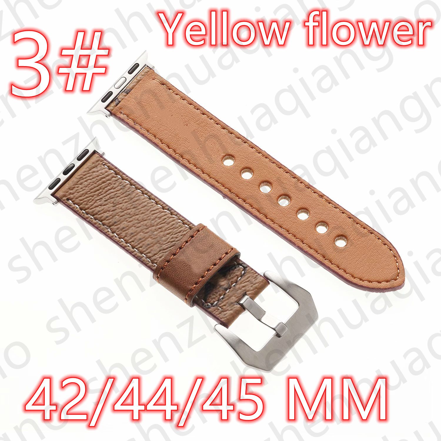 3#42/44/45/49mm Yellow Flower V LOGO