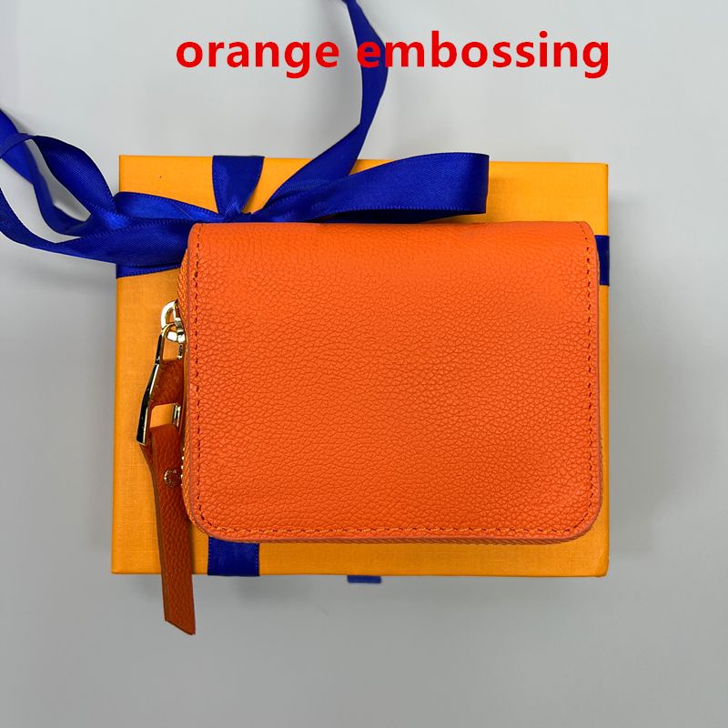 Orange embossed