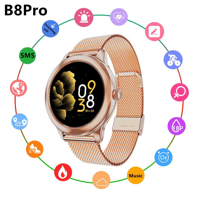 Suministro Al Por Mayor Relojes Inteligentes Pulseras GPS RECORDO DE PISTA  DE GPS IP67 Presión Arterial Pasómetro Monitoreo Del Sueño Dinámico  Dinámico Continuo Carta Del Corazón SMS B8PRO Smartnband PK T500 Smartwatch