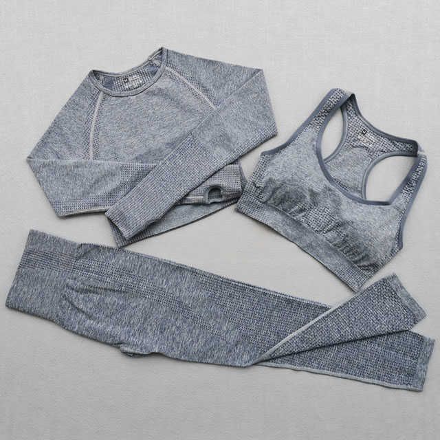 Gray Blue 3pcs Set