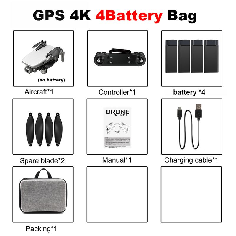 GPS 4K 4Bバッグホワイト