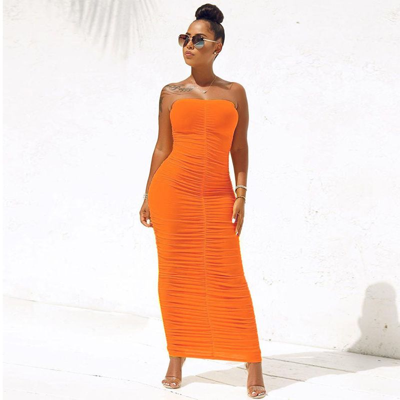 Orange Long Dress