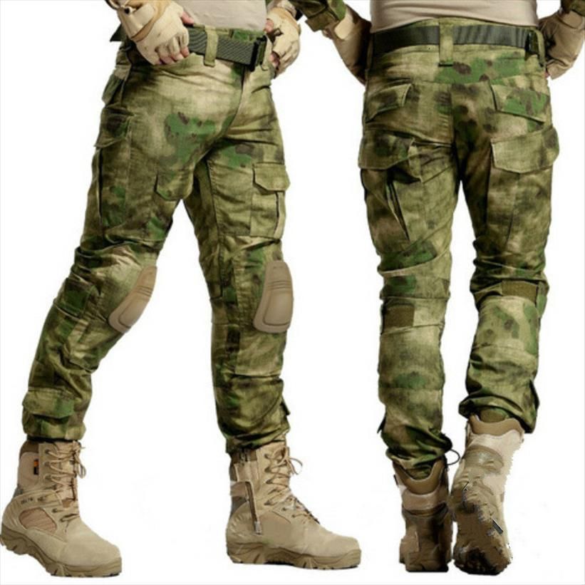 Camuflaje Ropa militar Mujer Pantalón Ejército Pantalones de combate MultiCam Militar con rodilleras