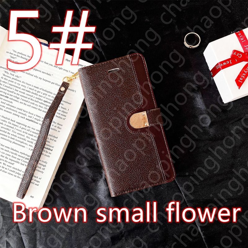 5 # petite fleur brune + logo