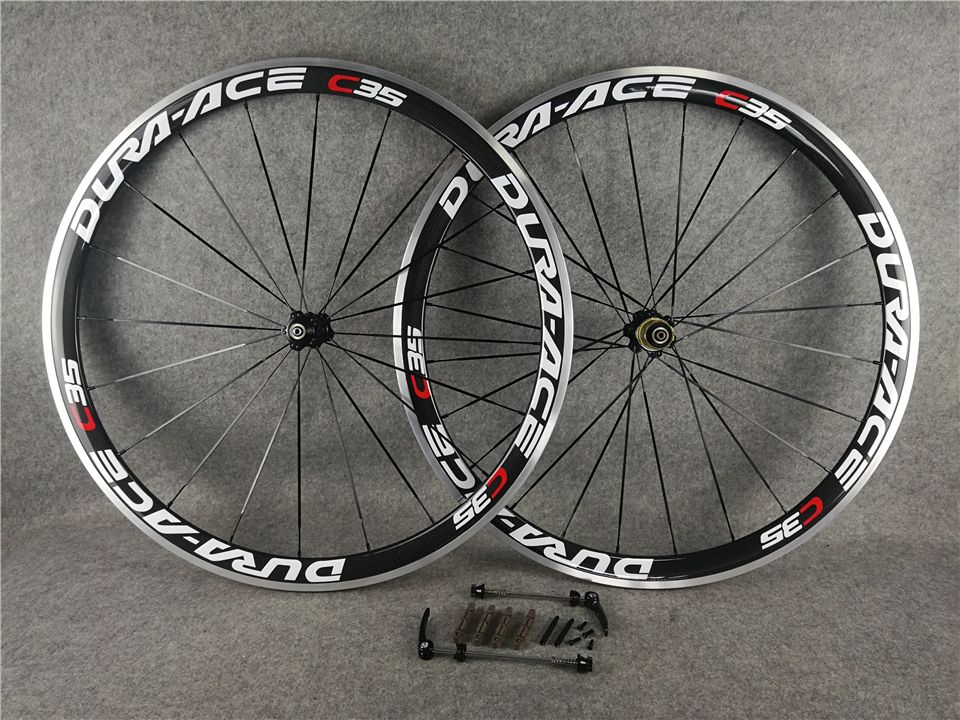 DURA ACE C35 Ruota In Carbonio Tubolare Tubolare Ruote Bordo 700C Bici Da  Strada Wheelset 38x23mm Da 285,17 € | DHgate Italy